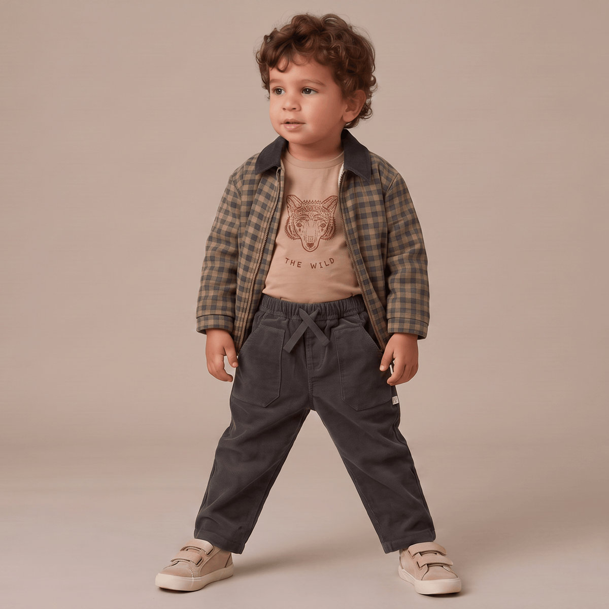 Organic Cotton Corduroy Pants for Babies & Toddlers – Charcoal