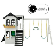Load image into Gallery viewer, 2mamabees Eco-Friendly Wooden Londyn Swing Set
