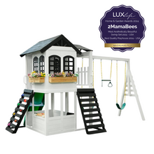 Load image into Gallery viewer, 2mamabees Eco-Friendly Wooden Londyn Swing Set
