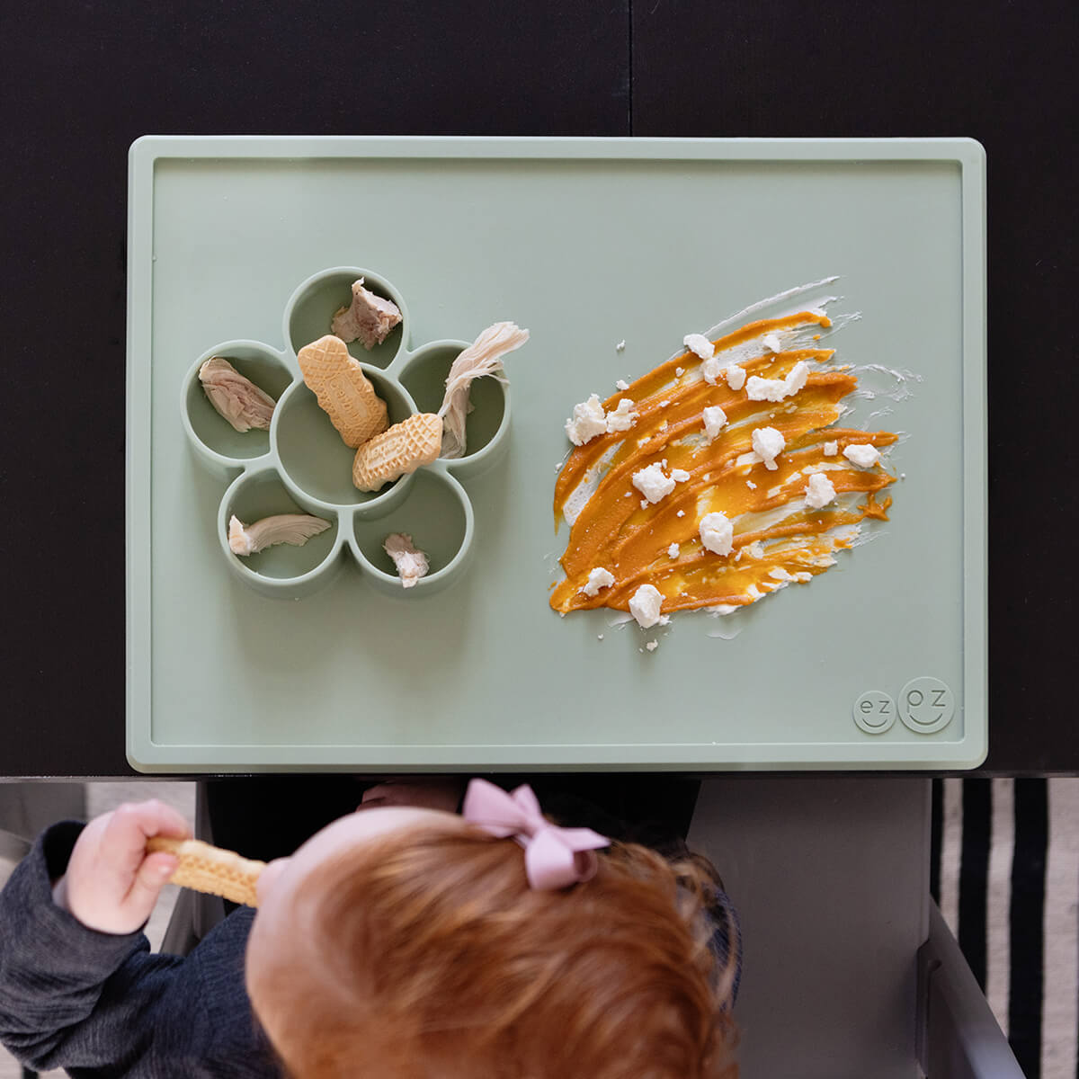 EZPZ Play Mat – Non-Toxic, Eco-Friendly All-in-One Craft & Mealtime Silicone Toddler Mat