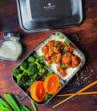 Load image into Gallery viewer, Stainless Steel Lunch Box, 3 Compartment Leak Proof, 50 Oz
