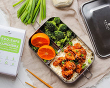 Load image into Gallery viewer, Stainless Steel Lunch Box, 3 Compartment Leak Proof, 50 Oz
