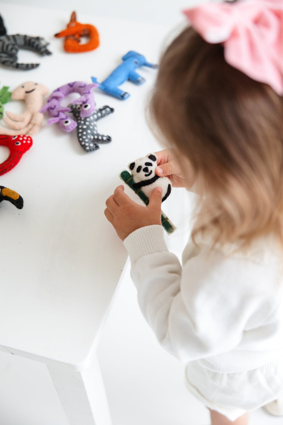 Alphabet Animals Felt Letters – Handmade Wool Felt Learning Toy