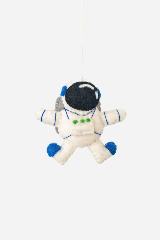Astronaut Ornament – Handmade Wool Felt Holiday Decor