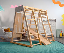 Load image into Gallery viewer, Avenlur Magnolia Eco-Friendly Wooden 7-in-1 Indoor Toddler Preschool Playset
