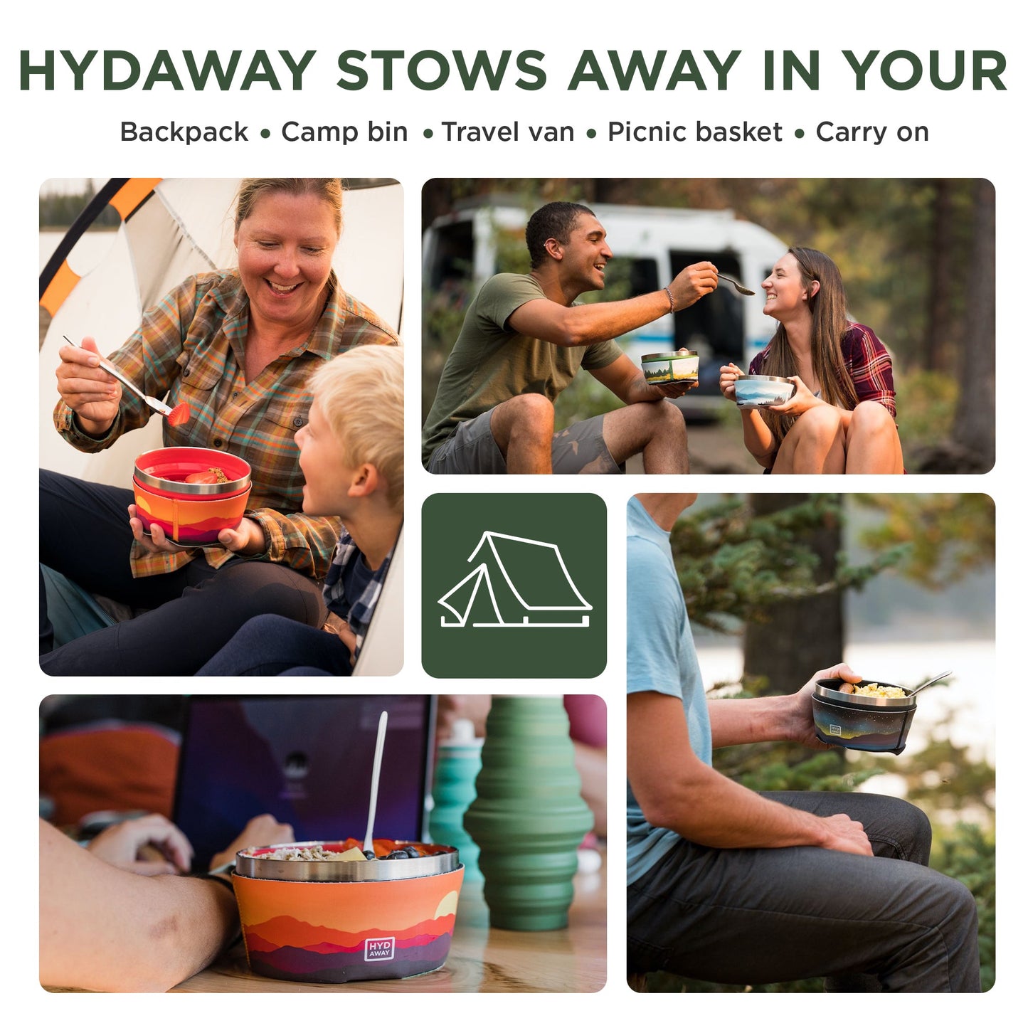 HYDAWAY Collapsible Insulated Silicone Bowl | 1-Quart
