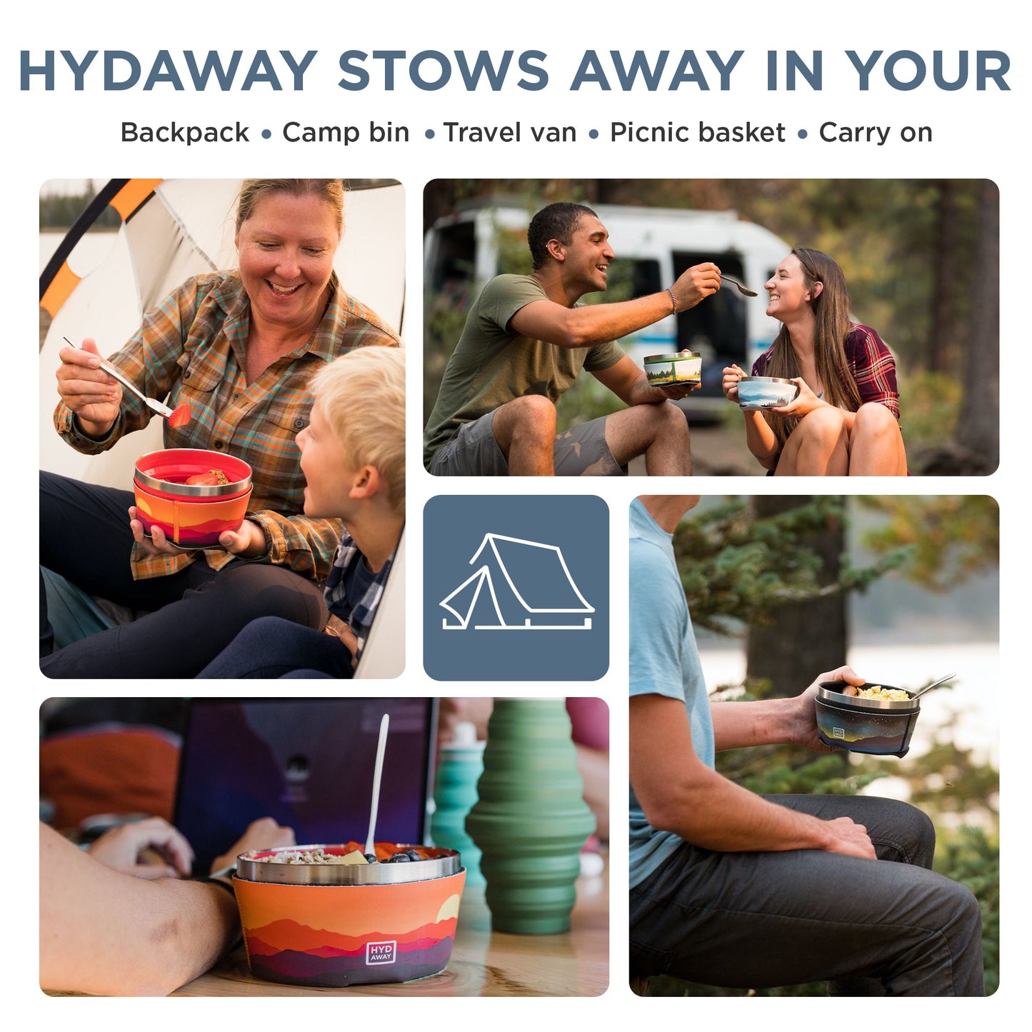 HYDAWAY Collapsible Insulated Silicone Bowl | 1-Quart