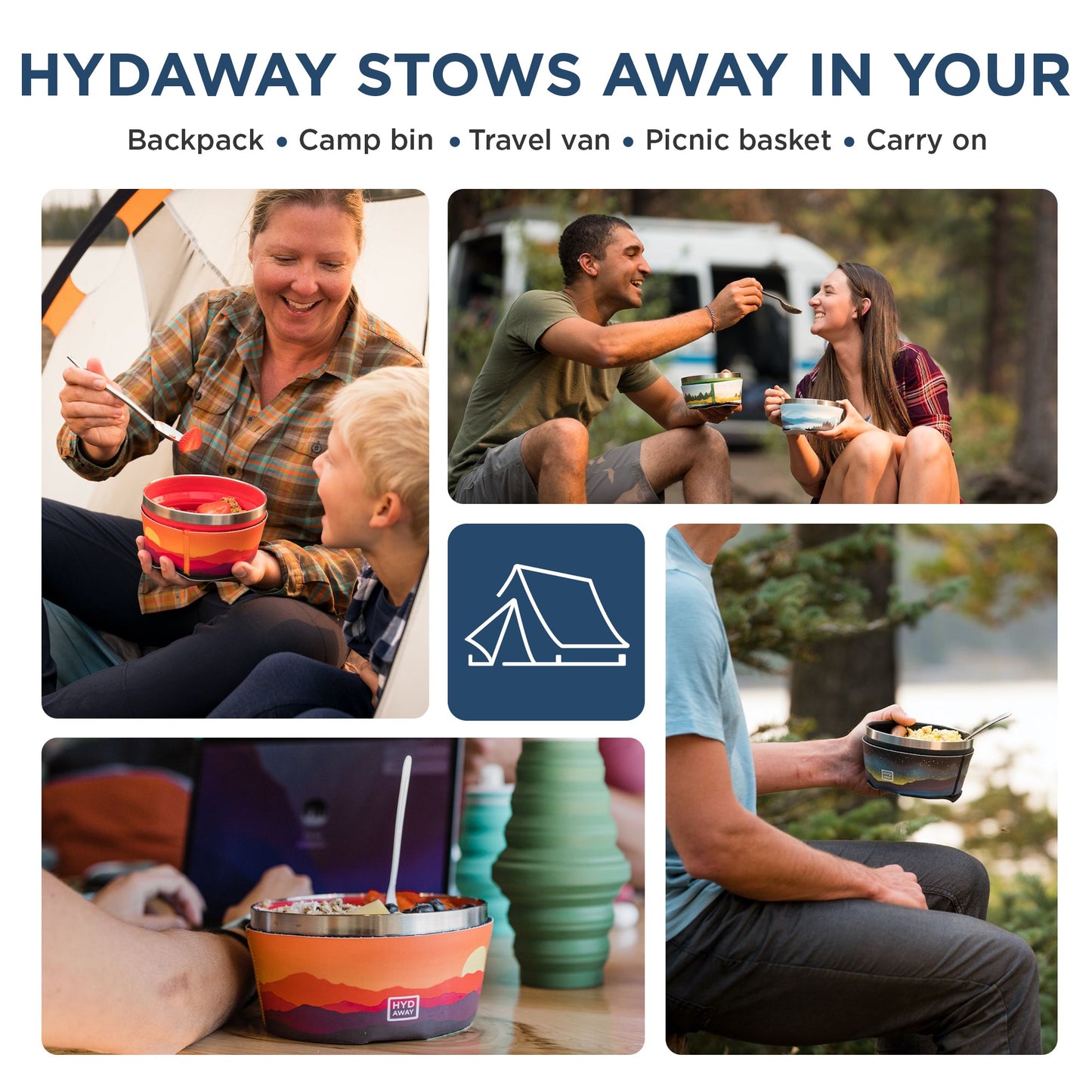 HYDAWAY Collapsible Insulated Silicone Bowl | 1-Quart