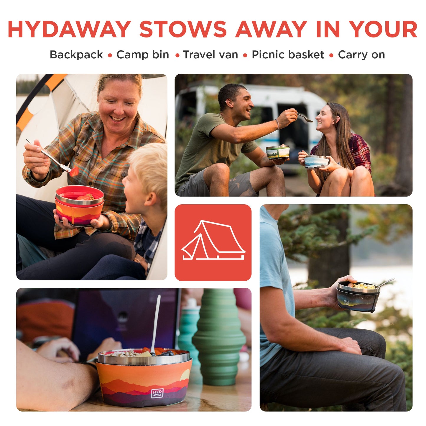 HYDAWAY Collapsible Insulated Silicone Bowl | 1-Quart