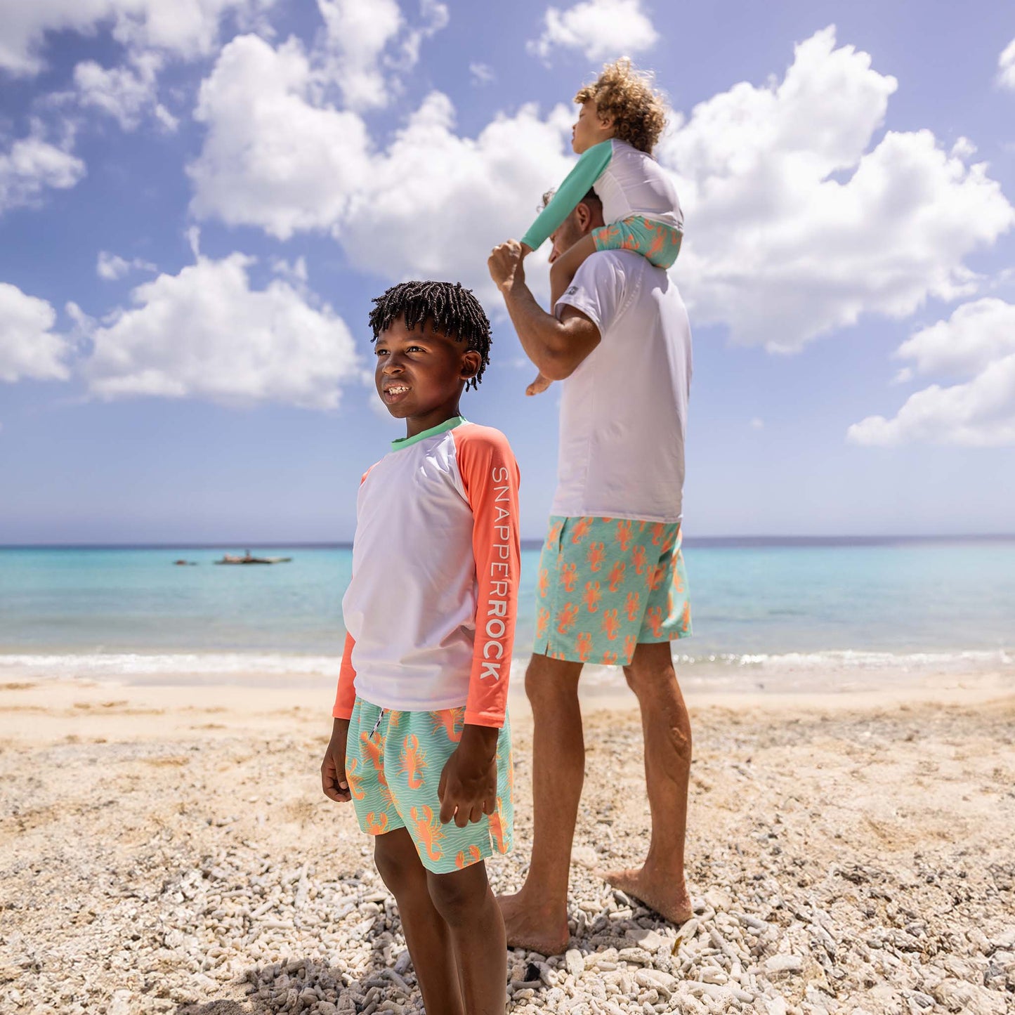 White Coral Sleeve Sustainable Rash Top