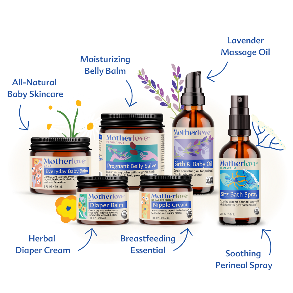 Motherlove Bump to Baby Box - Complete Organic Maternity & Newborn Care Collection