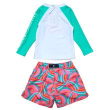 Load image into Gallery viewer, Geo Melon Sustainable LS Baby Set
