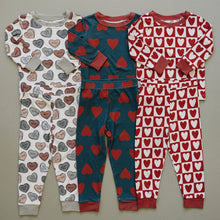Load image into Gallery viewer, Conversation Hearts Ribbed Bamboo Cozy Set
