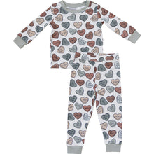 Load image into Gallery viewer, Conversation Hearts Ribbed Bamboo Cozy Set
