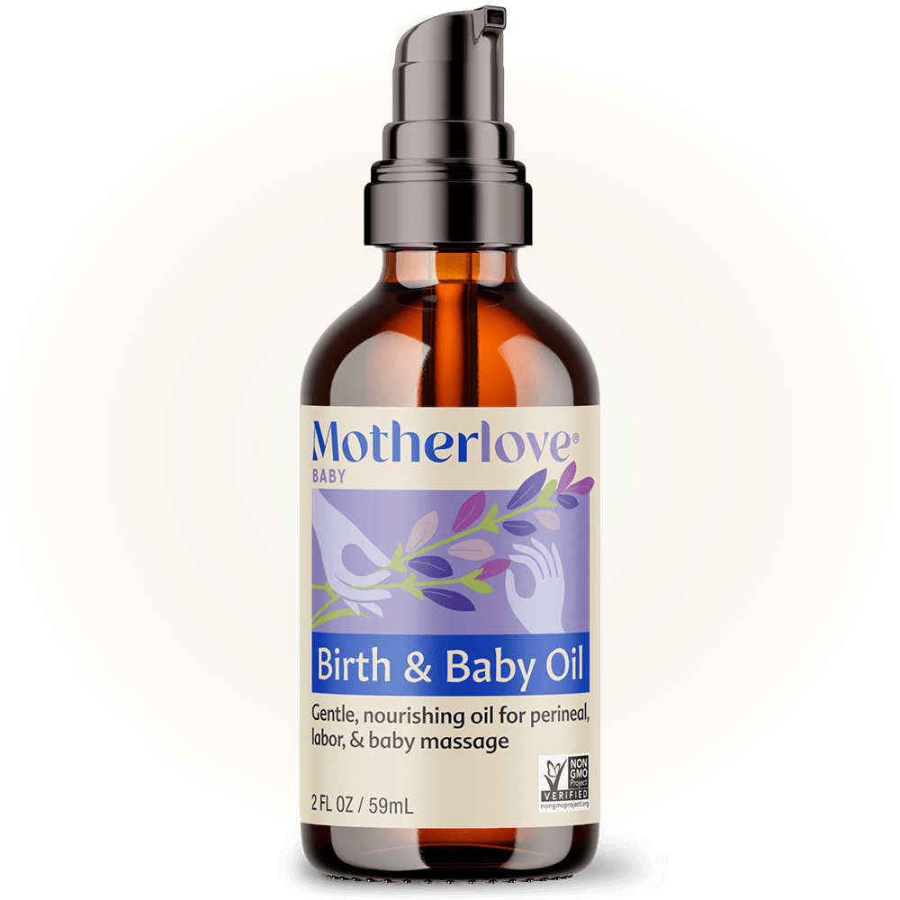 Motherlove Birth & Baby Oil - Gentle Organic Lavender-Infused Oil for Labor & Infant Care
