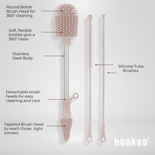 Load image into Gallery viewer, Haakaa Double-Ended Silicone Brush 1 PK
