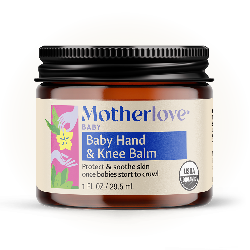 Motherlove Baby Hand & Knee Balm - Organic Herbal Protection for Crawling Adventures