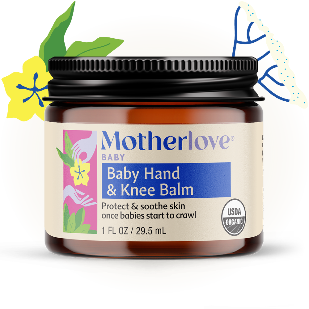 Motherlove Baby Hand & Knee Balm - Organic Herbal Protection for Crawling Adventures