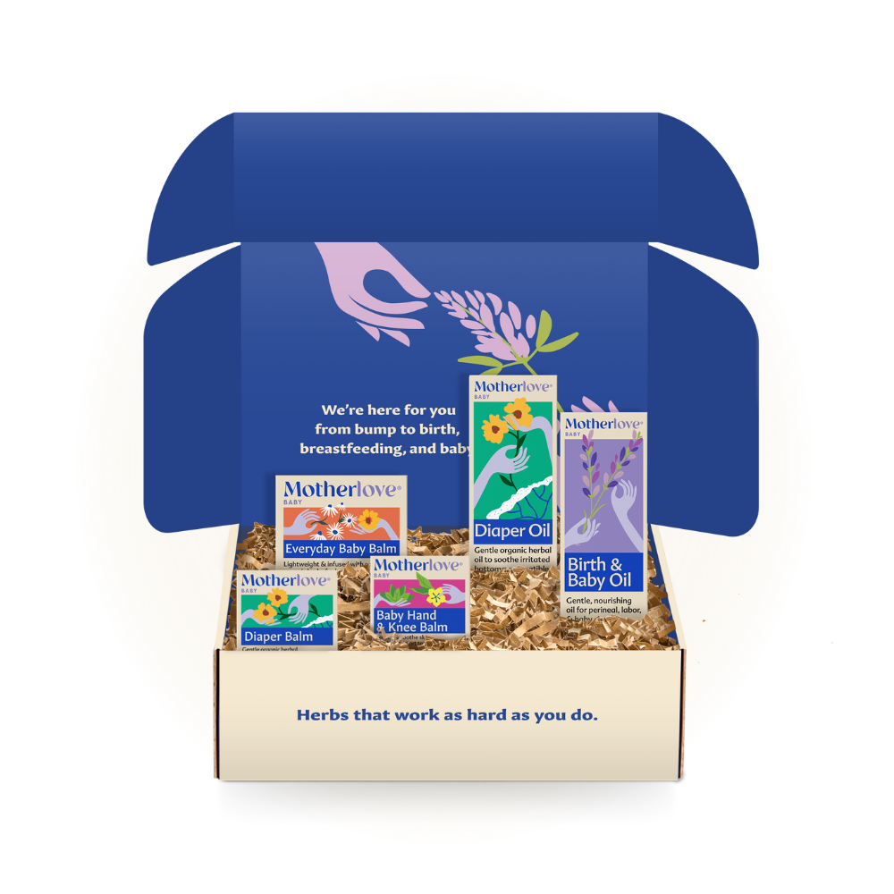 Motherlove Baby Body Care Gift Box - Complete Organic Newborn Care Collection
