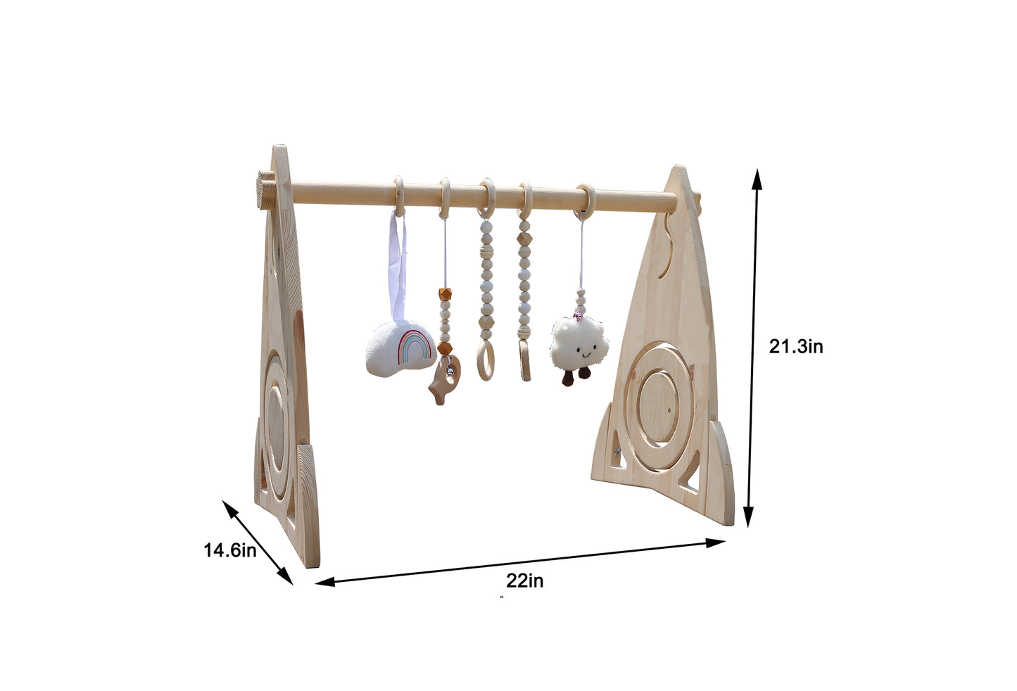 Avenlur Rocket - Eco-Friendly Wooden Baby Gym