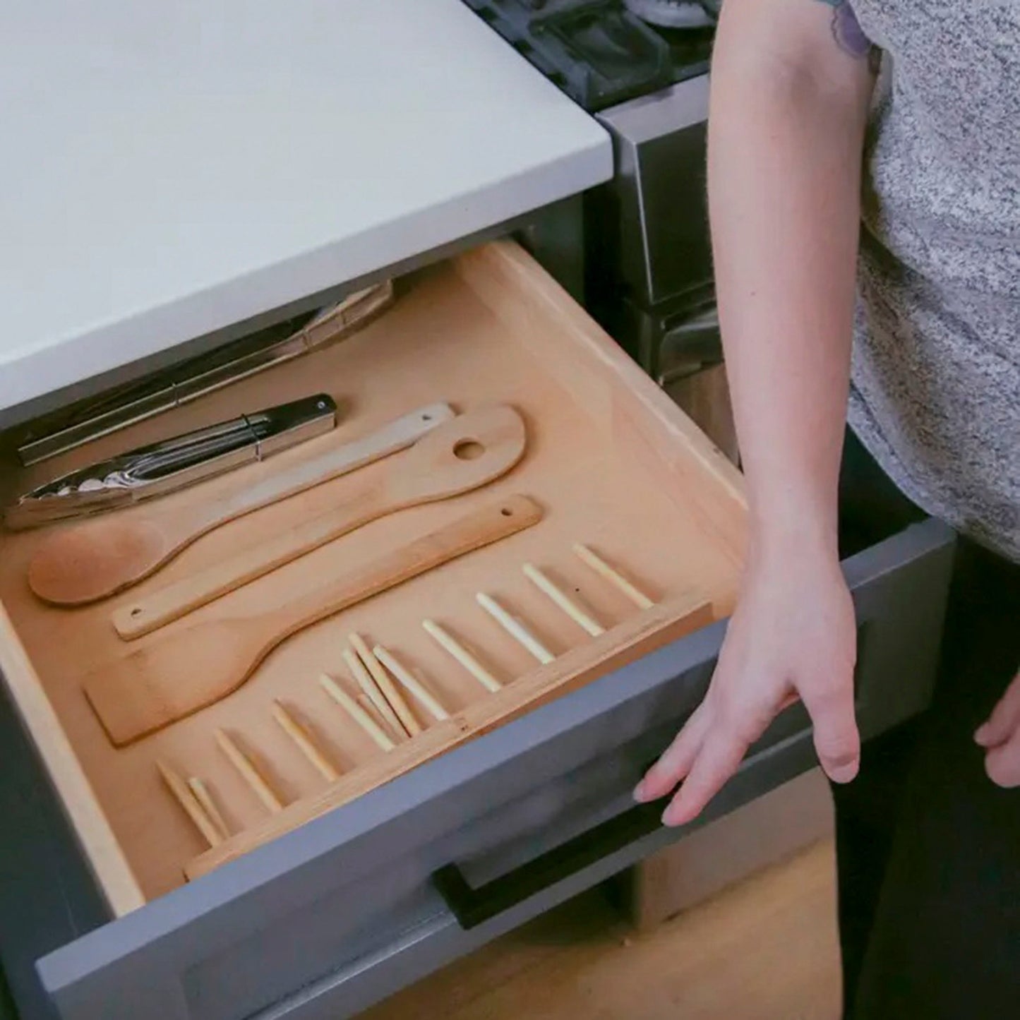 Bamboo Dish Drying & Storage Rack