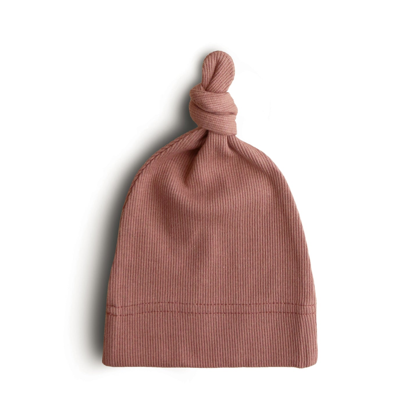 Mushie Organic Cotton Ribbed Baby Beanie