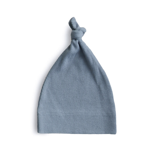 Mushie Organic Cotton Ribbed Baby Beanie