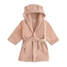 Load image into Gallery viewer, Mushie Organic Cotton Bear Bath Robe for Toddlers and Little Kids
