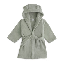 Load image into Gallery viewer, Mushie Organic Cotton Bear Bath Robe for Toddlers and Little Kids
