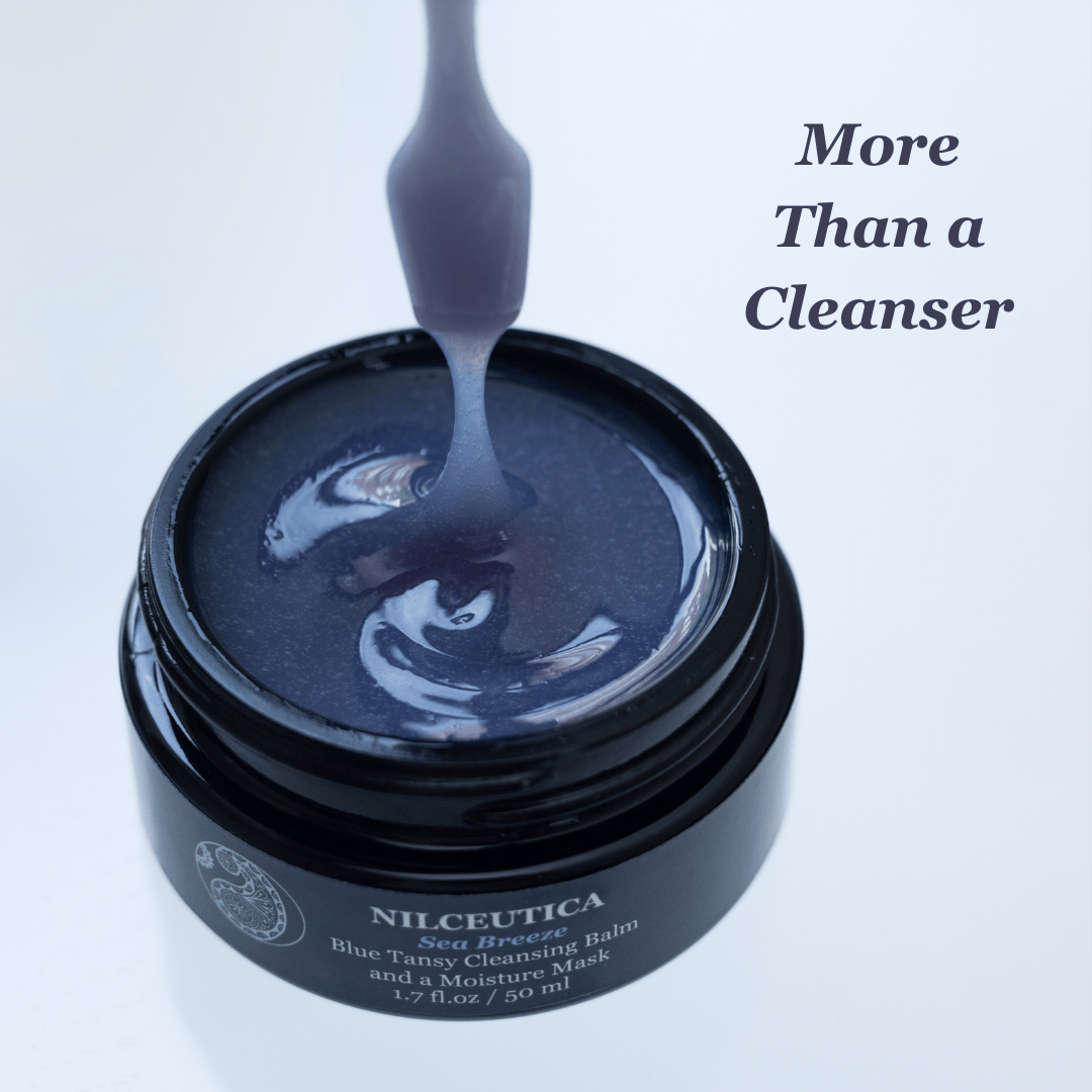 Nilceutica Sea Breeze Moisturizing Blue Tansy Cleansing Balm and a Moisture Mask - All-in-one Spa Ritual