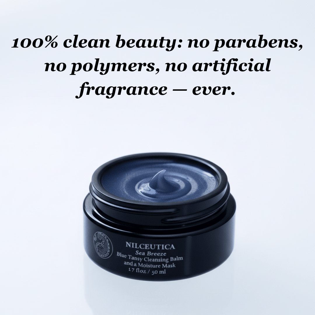 Nilceutica Sea Breeze Moisturizing Blue Tansy Cleansing Balm and a Moisture Mask - All-in-one Spa Ritual