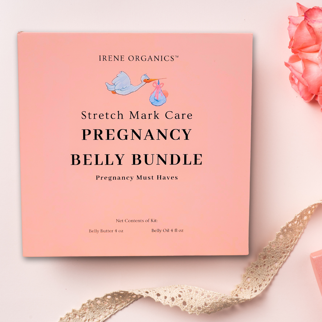 Irene Organics Belly Bundle - Ultimate Support for Skin Elasticity (Organic & Unscented)