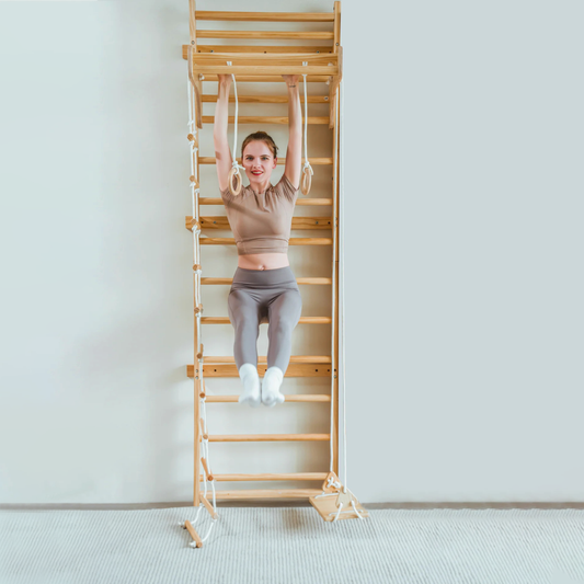 Avenlur Betula Eco-Friendly Wooden Swedish Wall Ladder and Climber