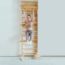 Load image into Gallery viewer, Avenlur Betula Eco-Friendly Wooden Swedish Wall Ladder and Climber
