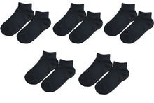 Load image into Gallery viewer, tittimitti® 98% ORGANIC COTTON Kid&#39;s Ankle Socks (5-pack). Ages 5 Through 12.
