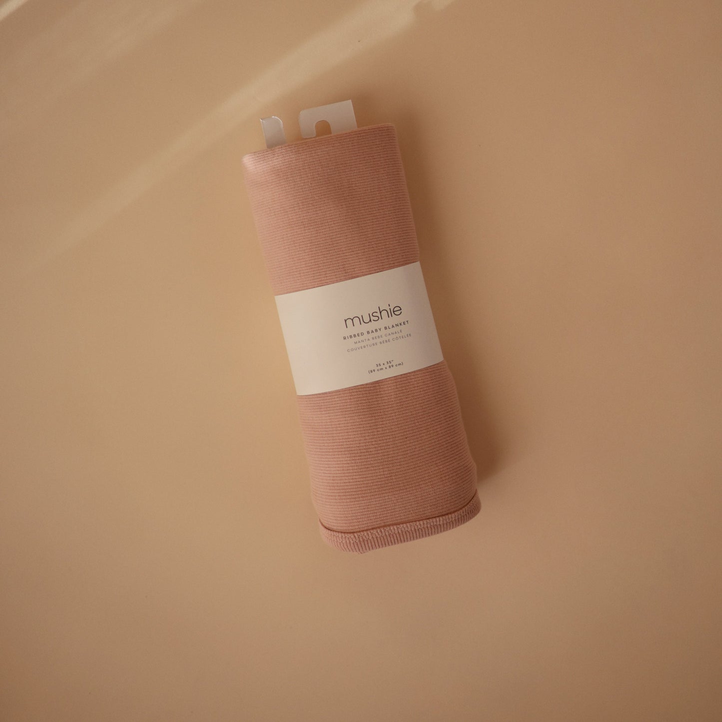 Mushie Organic Cotton Ribbed Baby Blanket