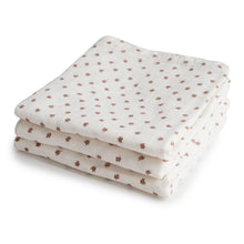Load image into Gallery viewer, Organic Cotton Muslin Cloths 3-Pack
