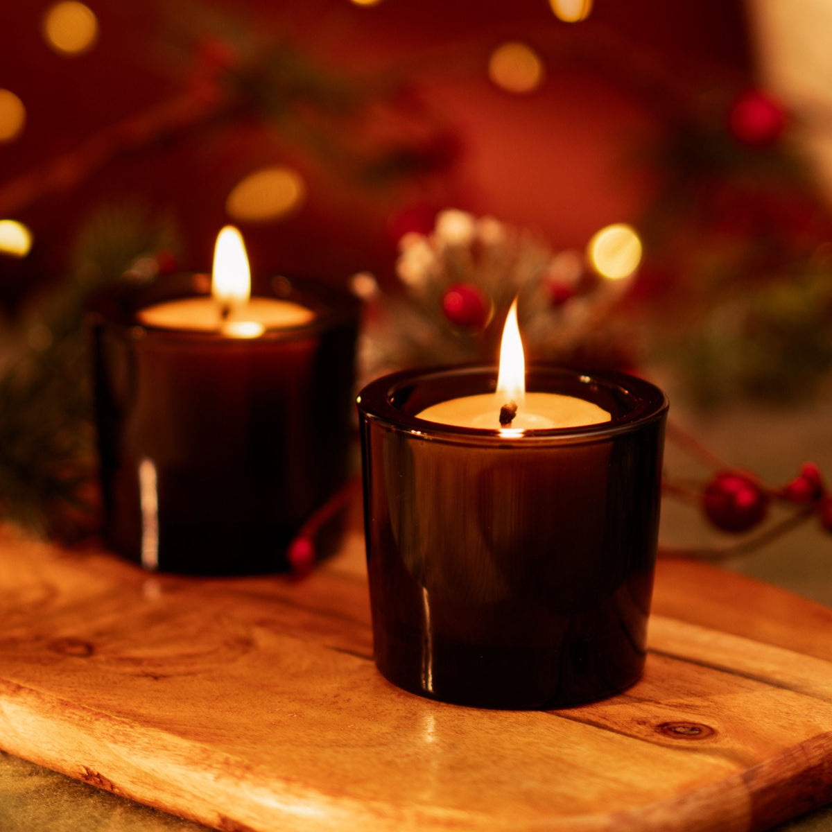 Bluecorn Heavy Glass Votive Candle Holders – 50% Recycled Glass, Single or Case of 12