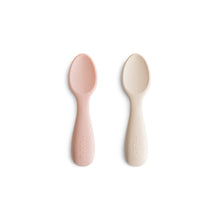 Load image into Gallery viewer, Silicone Toddler Starter Spoons 2-Pack
