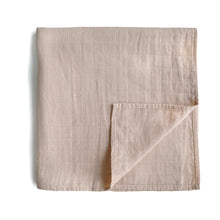 Load image into Gallery viewer, Mushie Organic Cotton Muslin Swaddle Blanket
