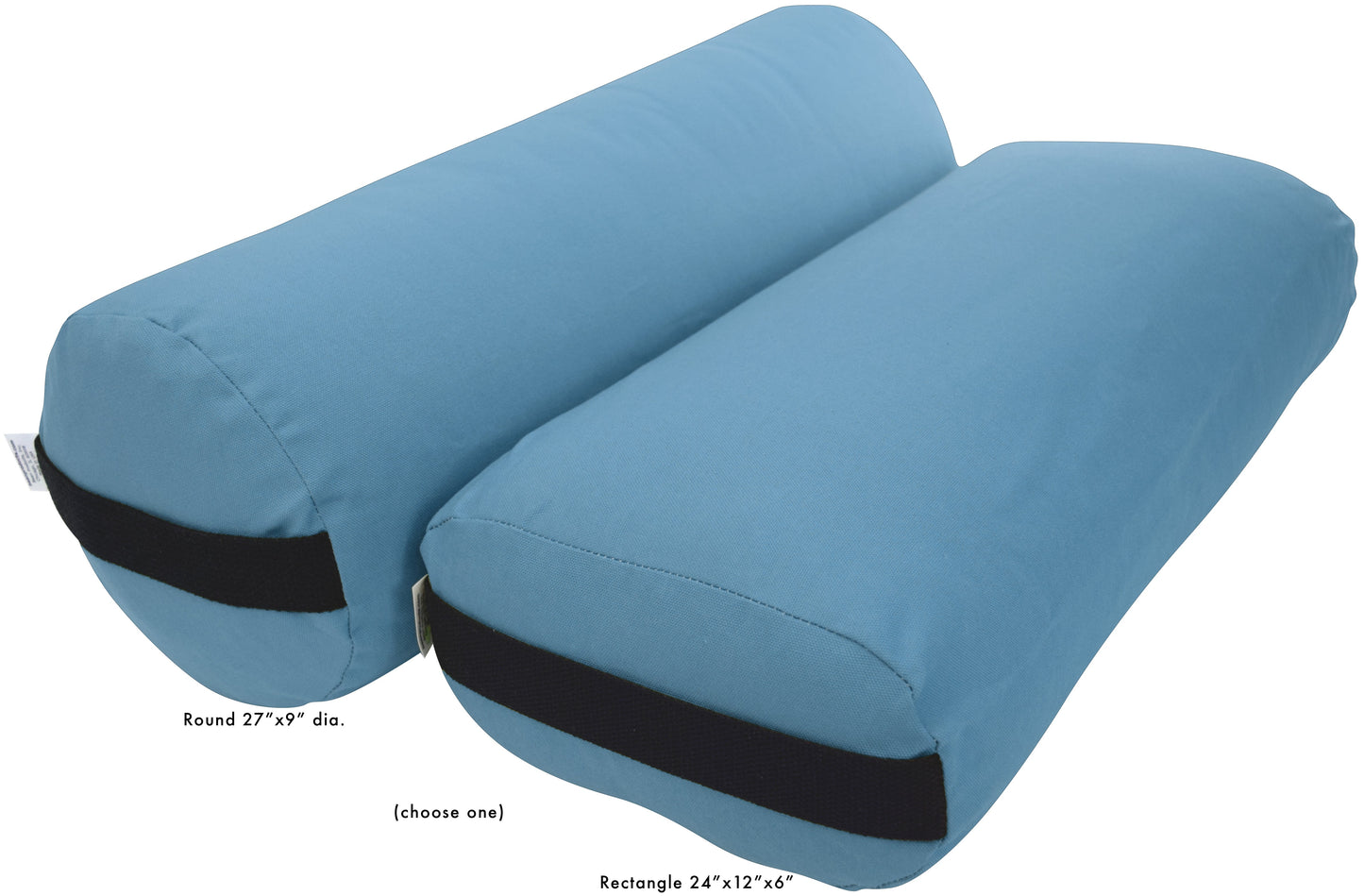 Yoga Bolster - Round Premium Professional Firm Studio Quality for Enhanced Yoga Practice