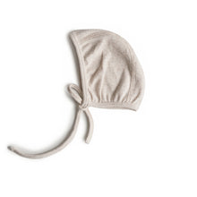 Load image into Gallery viewer, Mushie Organic Cotton Ribbed Baby Bonnet
