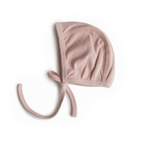Load image into Gallery viewer, Mushie Organic Cotton Ribbed Baby Bonnet
