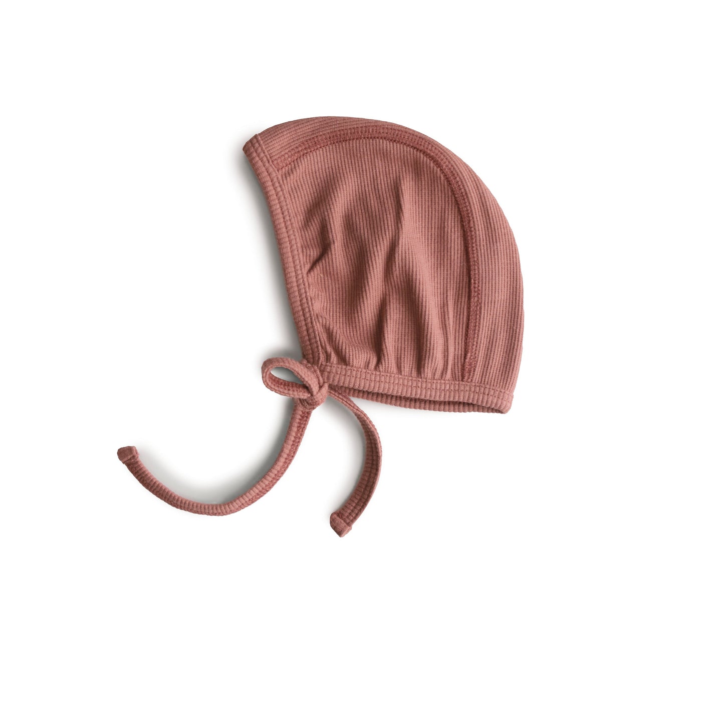 Mushie Organic Cotton Ribbed Baby Bonnet