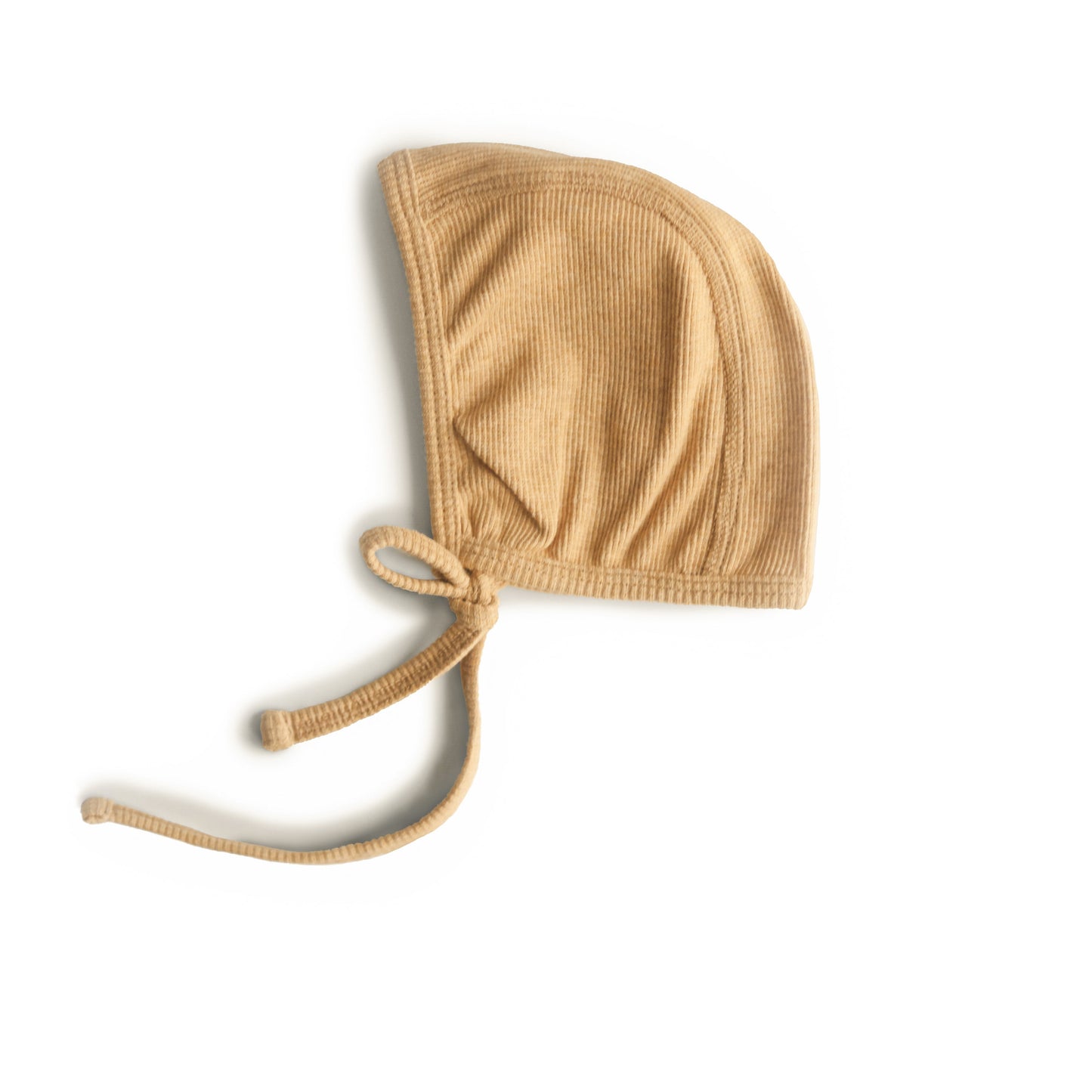Mushie Organic Cotton Ribbed Baby Bonnet