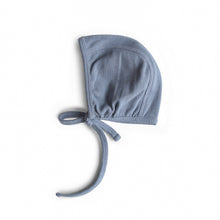 Load image into Gallery viewer, Mushie Organic Cotton Ribbed Baby Bonnet

