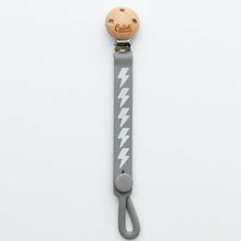 Load image into Gallery viewer, Calla and Friends Silicone Non-Toxic Nash Everything Pacifier Clip - Bolt
