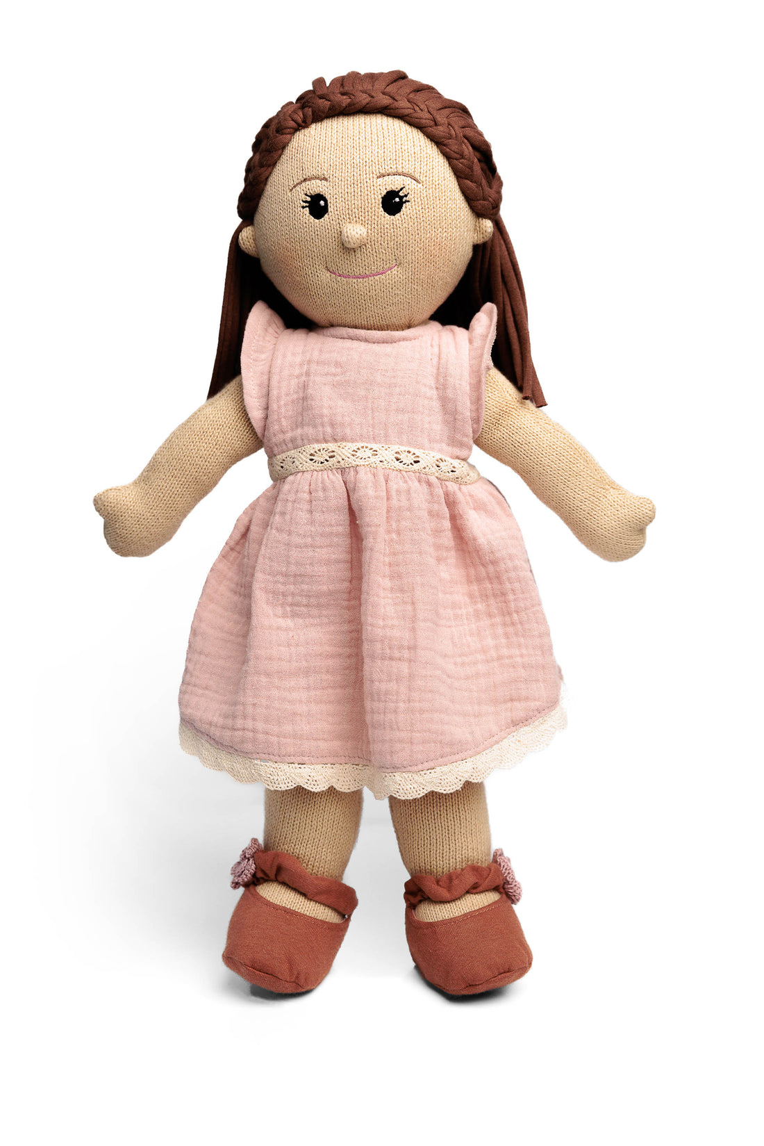 Poppie Toys The Clementine Collective Eco-Friendly Knitted Doll Clara