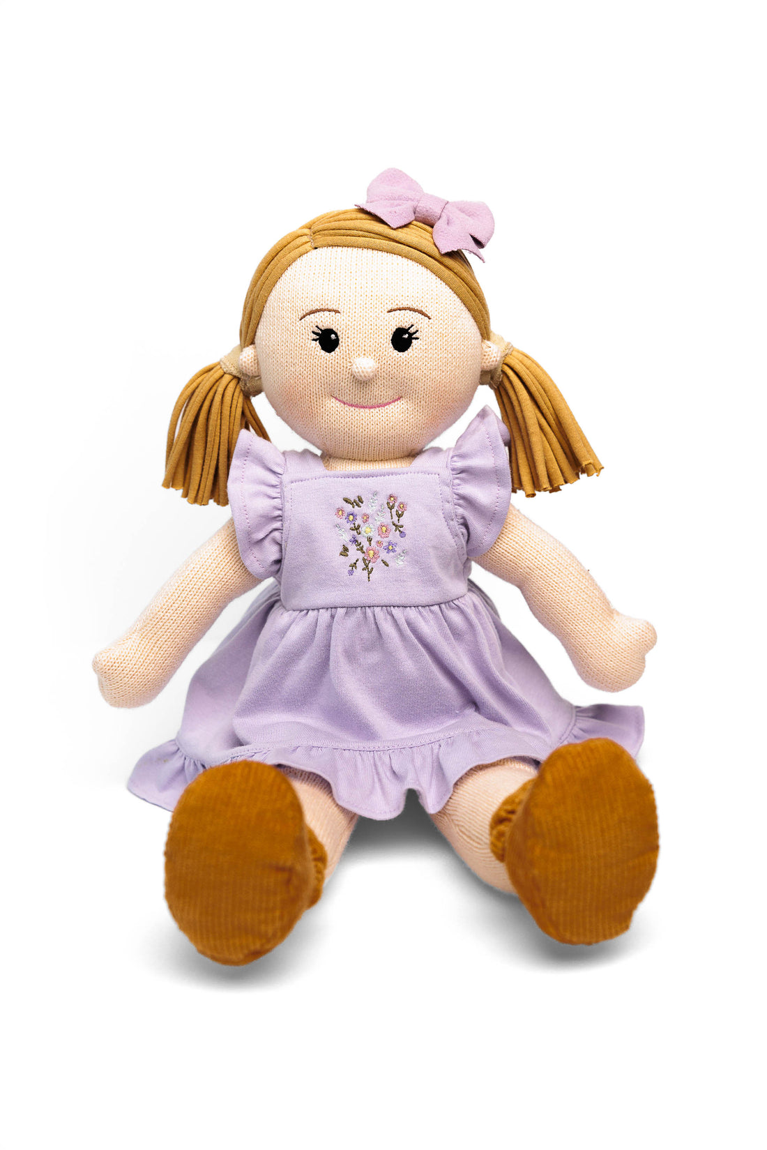 Poppie Toys The Clementine Collective Eco-Friendly Knitted Doll Amelia