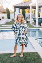 Load image into Gallery viewer, Mebie Baby Floral Organic Cotton Sustainable Hooded Poncho Beach Towel for Kids | Three Sizes Available
